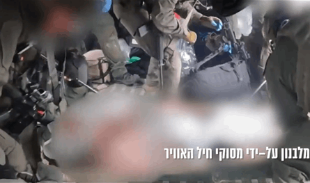 بالفيديو.. الجيش الاسرائيلي يجلي مصابين من جنوب لبنان