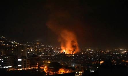 سلسلة غارات إسرائيلية فجرا استهدفت الضاحية الجنوبية