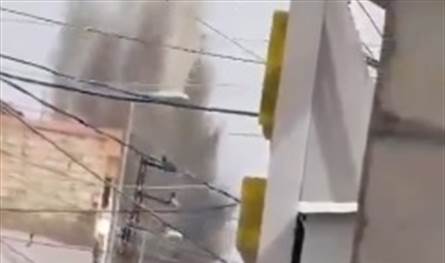 بالفيديو... إستهداف المبنى المُهدّد في برج الشمالي