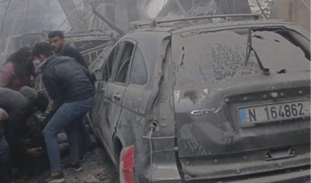 ضربة إسرائيلية تطال حياً في الجناح.. حديث عن مجزرة والأضرار كبيرة (فيديو)