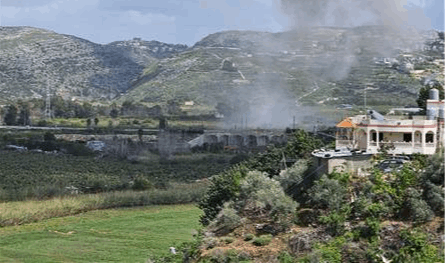 بالفيديو.. غارة جديدة تستهدف جسر القاسمية!