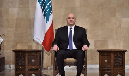 الرئيس عون: طرح وقف اطلاق النار مع إسرائيل والبدء بمفاوضات مباشرة معها بدأ يتفاعل ايجاباً