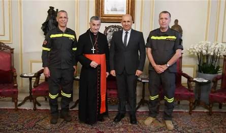 الراعي استقبل خريش وميناسيان ومهنئين بالفصح