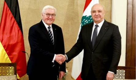 رئيس ألمانيا يتصل بعون: ندين الاعتداءات الإسرائيلية المستمرة ضدّ لبنان