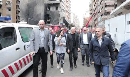 الحجار تفقد مواقع الغارات التي استهدفت بيروت: الفتنة تخدمُ إسرائيل