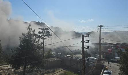 بالفيديو: غارة إسرائيلية في محيط مستشفى تبنين