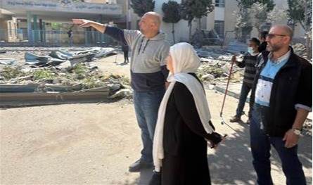 بهية الحريري تتفقد أضرار ثانوية في صيدا