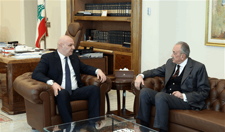 عون اطّلع من كرم على نتائج الاتصالات الجارية لوقف اطلاق النار