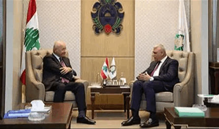 اللواء شقير عرض والمفوض السامي للأمم المتحدة لشؤون اللاجئين للأوضاع العامة في لبنان