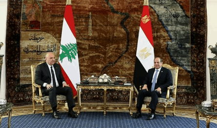 اتصال بين السيسي وعون.. هذا ما دار بينهما