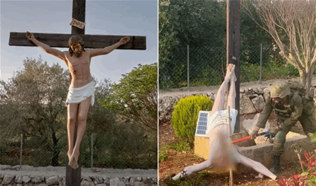 بعد المسّ بتمثال يسوع المسيح في جنوب لبنان.. إسرائيل تعتذر