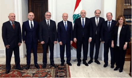 عقيص باسم "الجبهة السيادية" من بعبدا: ندعم توجّه رئيس الجمهورية نحو التفاوض