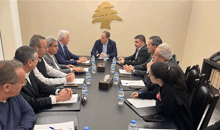 الجميل بحث أوضاع القرى الجنوبية مع وفد بلدية دبل