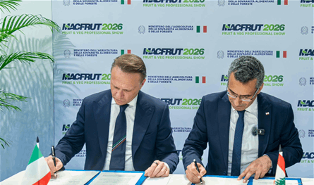 لبنان وإيطاليا يوقّعان مذكرة تفاهم زراعية استراتيجية في ريميني لتعزيز التعاون ودعم صمود القطاع الزراعي