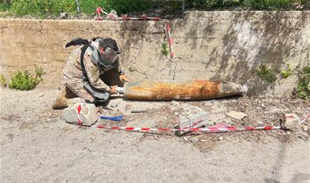 وحدة من الجيش تفكّك "قنبلة طيران" في تبنين.. إليكم التفاصيل