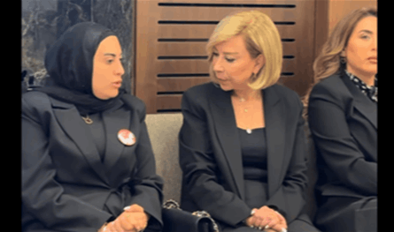 فيديو للسيدة الأولى مع شقيقة آمال خليل: "دمها ما بروح ضيعان"