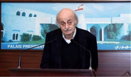 جنبلاط مع السلام في الداخل: سقف التفاوض اتفاق الهدنة