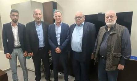 جرادي استقبل وفد الجبهة الديمقراطية لبحث عدوان غزة وأوضاع مخيمات لبنان