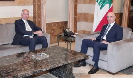 الحجار استقبل السفير الفرنسي هيرفي ماغرو
