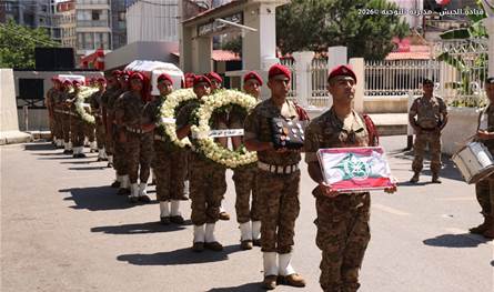 قيادة الجيش شيّعت العميد الشهيد وسام صبره