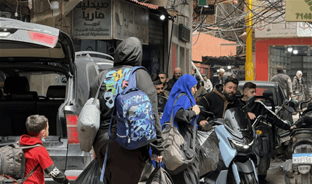 بعد الانذار.. حركة نزوح كثيفة من مخيم البص