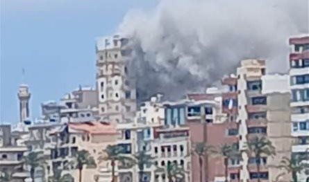 استهداف مبنى سكني في صور (صورة)