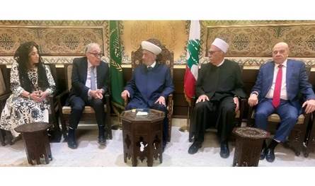 لقاءات دار الفتوى.. إشادة بمواقف المفتي دريان الوط