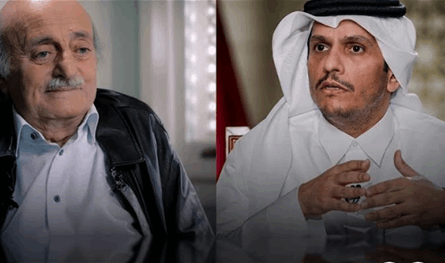 جنبلاط في الدوحة: نثمّن الدور الذي تضطلع به قطر في خفض التوت