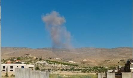 بالفيديو... سقوط مسيّرة إسرائيليّة في بلدة بقاعيّة