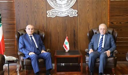 وزير الدفاع بحث المستجدات مع موريس سليم وجو حبيقة