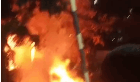 بالفيديو.. حريق في المدينة الصناعية في الدكوانة