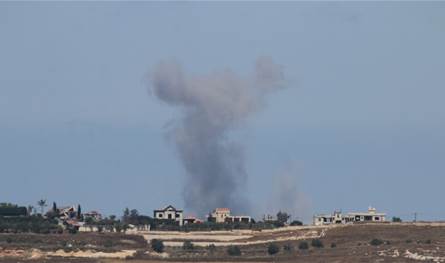 عمليات تمشيط للجيش الإسرائيلي بالأسلحة الرشاشة من محور بلدة حداثا باتجاه تبنين