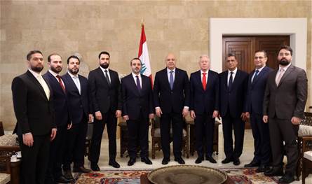 الرئيس عون بعد لقائه الشيباني: لبنان متمسك بإقامة علاقات اخوية بين البلدين