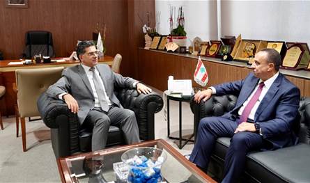 مرقص استقبل السفير الفرنسي واتحاد المصارف العربية