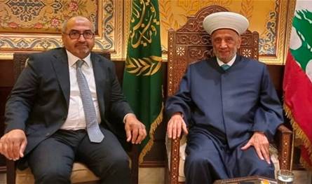 الحشيمي من دار الفتوى: لإقرار قانون العفو العام بالتوازي مع إقرار قانون إلغاء عقوبة الإعدام واستبدالها بعقوبة الأشغال الشاقة المؤبدة