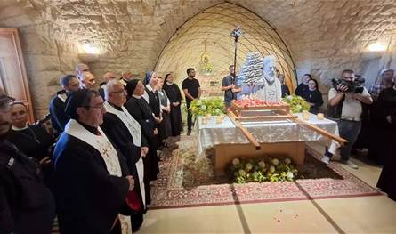 جربتا تستقبل ذخائر الطوباوي الحويك