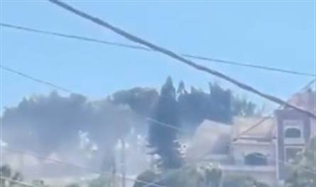 بالفيديو... غارة استهدفت النبطية الفوقا