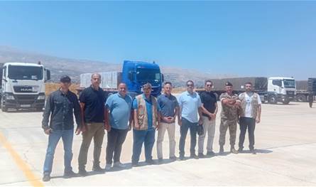الهيئة العليا للاغاثة تسلمت الدفعة العاشرة من حملة المساعدات المنظمة من الاردن