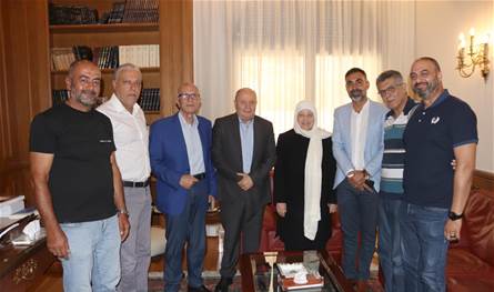 بهية الحريري استقبلت رئيس الاتحاد العمالي العام