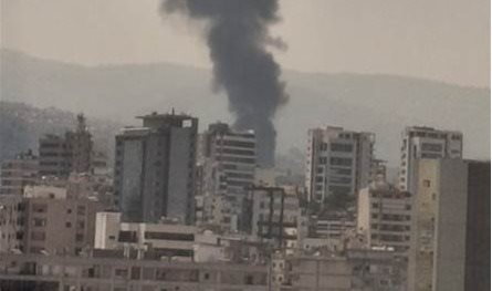حريق كبير في المنصورية (صور)