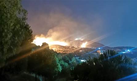 بالفيديو... حريق كبير في كفرشوبا