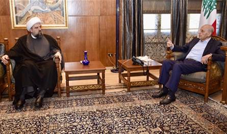 بري عرض مع المفتي قبلان للأوضاع العامة... واستقبل غراسيا القزي والمجلس البلدي لمدينة بيروت