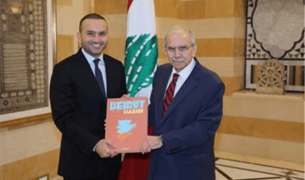 سلام استقبل ربيع فخر الدين وهنّأه بإصدار كتاب "Beirut Habibi" لتوثيق ذاكرة العاصمة وهويتها