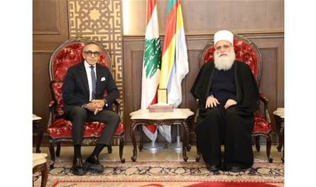 شيخ العقل عرض مع سفيري تركيا ومصر الأوضاع العامة واستقبل وفد اللقاء الوطني