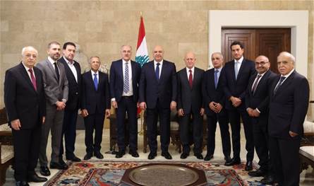 الرئيس عون استقبل وفد النواب السنّة: قانون تخفيض العقوبات لا يطال المجرمين