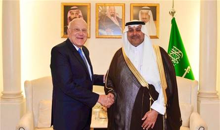 ميقاتي التقى الدوسري مهنئاً بـ"اليوم الوطني السعودي"