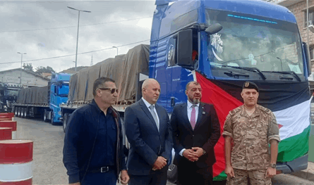 "الهيئة العليا للاغاثة" أعلنت وصول الدفعة ال12 من حملة المساعدات المنظمة من الأردن