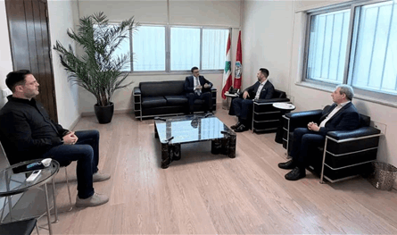 تيمور جنبلاط التقي السفير ربيع نرش في كليمنصو