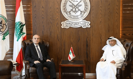 منسى تابع مسار الهبة الكويتية للجيش مع السفير الكويتي
