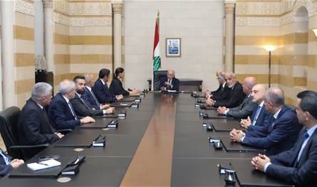 سلام استقبل ستريدا جعجع على رأس وفدٍ
